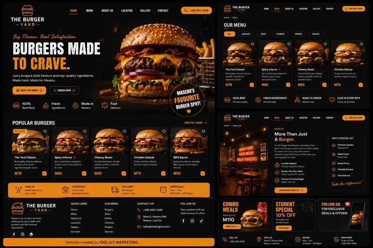 The burger yard website